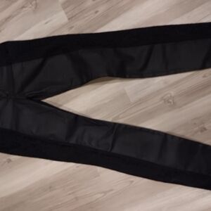 7 Ladies Black Lace Trimmed Jeans 30